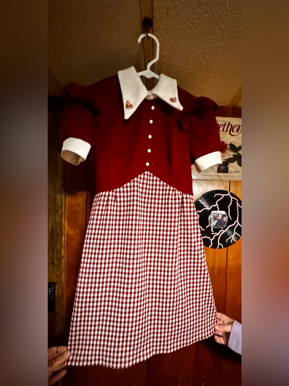 1970’s Gingham Checkered Vintage Dress